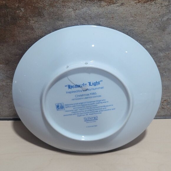 Schmid Hummel Christmas 1985 Heaven Light Decorative Wall Hanging Plate - Picture 4 of 11